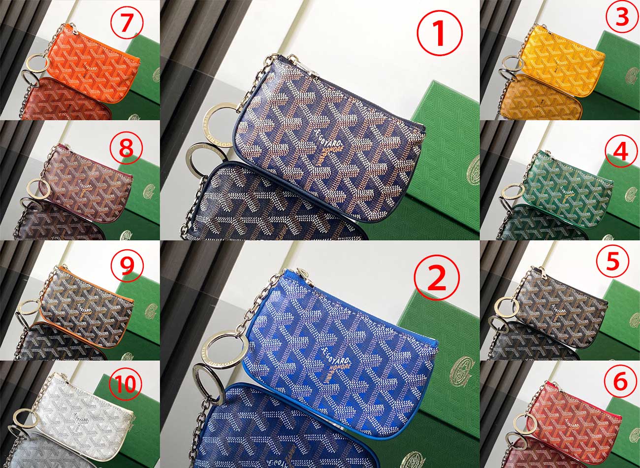 Goyard Senat Nano Key Pouch wallet