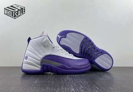 Air Jordan 12 Retro White/Purple CT8013-015 Size:40-47.5